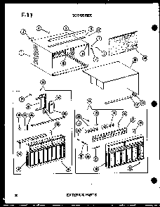 Section 1 Diagram and Parts List for 215-3EW P55417-26R Amana Air Conditioner