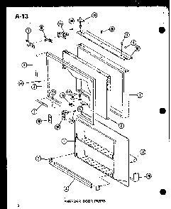 Section 6 Diagram and Parts List for ESBFC16B-P60235-16W  Amana Refrigerator