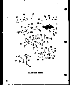 Condensor Parts Diagram and Parts List for SRN22N-C-P60230-64WC  Amana Refrigerator