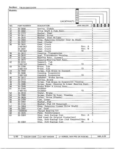 Transmission Page 3 Diagram and Parts List for 6744B  Norge Washer