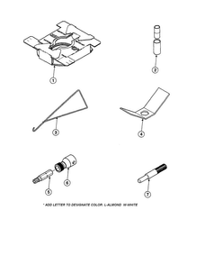 Transmission Pin Tool Diagram and Parts List for CW4202W2-PCW4202W2B  Amana Washer