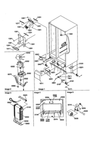 Drain System/rollers/evaporator Diagram and Parts List for SCD23VBW-P1315305WW  Amana Refrigerator