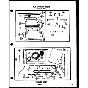 New Automatic Mount Diagram and Parts List for 109-2GH P54390-84R Amana Air Conditioner