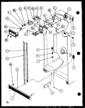 REF; FZ CONTROLS AND CABINET PARTS Diagram and Parts List for 36538 P1121904W L Litton Refrigerator