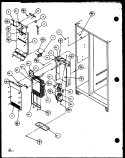 FZ EVAP AND AIR HANDLING Diagram and Parts List for 36538 P1121904W L Litton Refrigerator