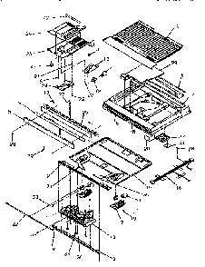 Divider Block Diagram and Parts List for TR21S4W-P1196104WW  Amana Refrigerator
