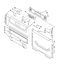 Control Panel Parts Diagram and Parts List for AGR5844VDS3  Amana Range