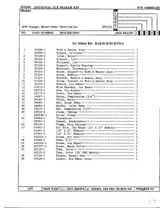 Optional Ice Maker Kit Page 2 Diagram and Parts List for 17694  Maytag Refrigerator