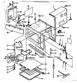 Cabinet Parts Diagram and Parts List for 8504428190  Kenmore Microwave