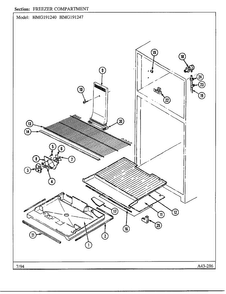 Part Location Diagram of 61001643 Whirlpool DISCONTINUED