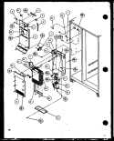 EVAP AND AIR HANDLER Diagram and Parts List for SZI20ML P1120101W L Amana Refrigerator