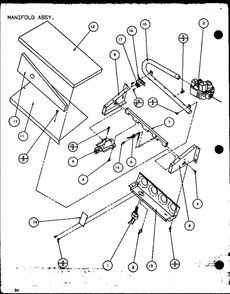 Manifold Assembly 2 Diagram and Parts List for LOK501A P6484101C Amana Air Conditioner