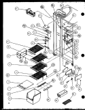 FZ SHELVING AND REF LIGHT Diagram and Parts List for SZ25MP2L P1154904W L Amana Refrigerator