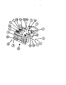 Control Panel Assy Diagram and Parts List for DUS200W-P1139728NW  Caloric Dishwasher