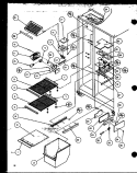 FZ SHELVING AND REF LIGHT Diagram and Parts List for SZD27ML P1124304W L Amana Refrigerator