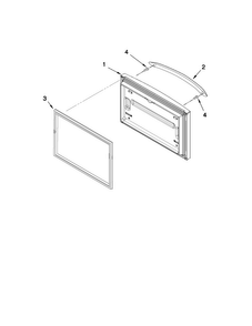 Freezer Door Parts Diagram and Parts List for MFF2258VEB6  Maytag Refrigerator