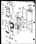 EVAP AND AIR HANDLING Diagram and Parts List for SZD27ML P1124304W L Amana Refrigerator