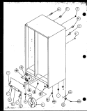 DRAIN AND ROLLERS Diagram and Parts List for SZD27ML P1124304W L Amana Refrigerator