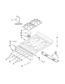 Part Location Diagram of W10452012 Whirlpool USE AND CARE GUIDE