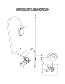 Fill And Overfill Parts Diagram and Parts List for MDBTT60AWB3  Maytag Dishwasher