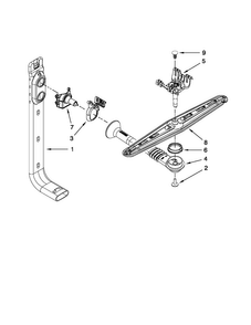 Upper Wash And Rinse Parts Diagram and Parts List for MDB4630AWS2  Maytag Dishwasher