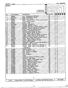 Base Page 2 Diagram and Parts List for 6359  Maytag Washer
