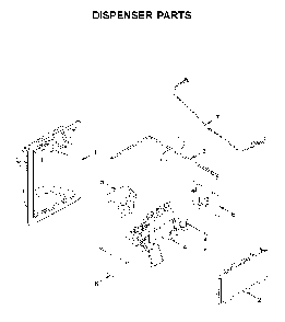 Dispenser Parts Diagram and Parts List for 1064651753713  Kenmore Refrigerator