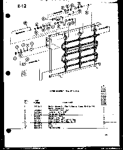 Heater Assembly Diagram and Parts List for 218-3EW P55417-42R Amana Air Conditioner