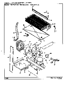 Unit Compartment & System Diagram and Parts List for RB17KA-0A-BG25C  Magic Chef Refrigerator