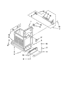 Container Parts Diagram and Parts List for TC607X2  Jenn-Air Trash Compactor