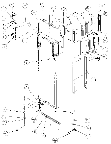Refrigerator Door, Hinge, And Trim Diagram and Parts List for 36798-P1152602W  Amana Refrigerator
