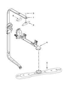 Part Location Diagram of WPW10571949 Whirlpool Dishwasher Manifold