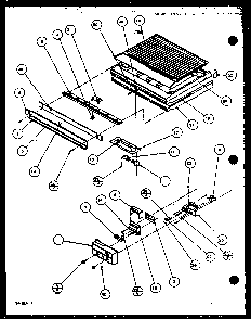 Controls Diagram and Parts List for TQ20QBW-P1111604WW  Amana Refrigerator