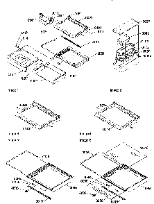 Shelves, Deli, And Crisper Assemblies Diagram and Parts List for SRD520TW-P1313101WW  Amana Refrigerator