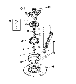 Brg Hsg/brake Pulley & Pivot Dome Diagram and Parts List for LW8303W2-PLW8303W2B  Amana Washer