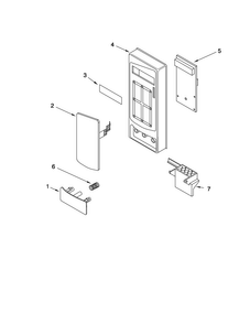 Microwave Control Panel Parts Diagram and Parts List for JMW8330DAB15  Jenn-Air Microwave Oven Combo