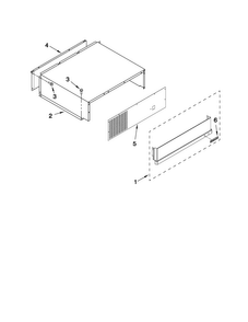 Top Grille And Unit Cover Parts Diagram and Parts List for JS42PPDUDB14  Jenn-Air Refrigerator