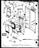 EVAP AND AIR HANDLING Diagram and Parts List for SBD20MW P1120201W W Amana Refrigerator