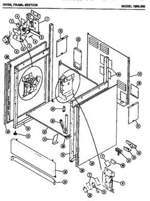 05 - Oven Diagram and Parts List for 1995000  Litton Microwave Oven Combo