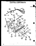 CONTROL COMPONENTS Diagram and Parts List for GFS228-1W00 GFS22801W00 Amana Refrigerator