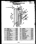 REF DOOR PARTS Diagram and Parts List for GFD240-1L3 GFD24001L 3 Caloric Refrigerator