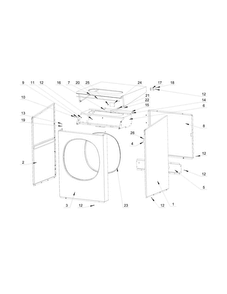 Cabinet Parts Diagram and Parts List for MXS40PNATS  Maytag Washer