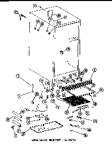 Compressor/ice Maker Parts Diagram and Parts List for TM14F-P75658-2W  Amana Refrigerator