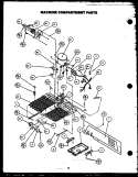 MACHINE COMPARTMENT PARTS Diagram and Parts List for GRH220-1D GRH22001D Amana Refrigerator