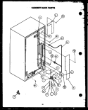 CABINET BACK PARTS Diagram and Parts List for GRH220-1D GRH22001D Amana Refrigerator