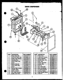DOOR DISPENSER Diagram and Parts List for GFD240/MN04  Caloric Refrigerator