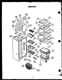 SHELVING Diagram and Parts List for GFD240/MN04  Caloric Refrigerator