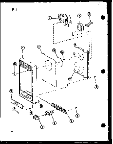 Control Panel Diagram and Parts List for RL-3 P75589-6M Amana Microwave