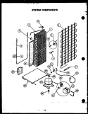 SYSTEM COMPONENTS Diagram and Parts List for GFD240/MN04  Caloric Refrigerator