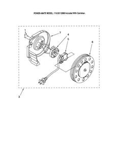 Power Cord Reel Diagram and Parts List for 11620112000  Kenmore Canister Vacuum